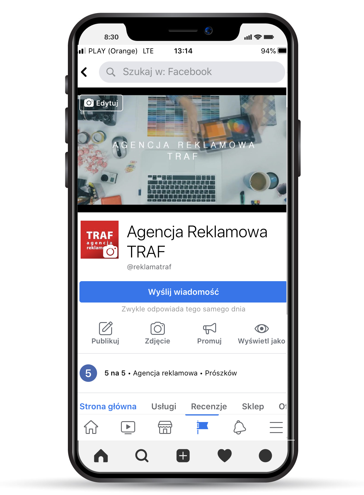 Prowadzenie fanpage na Facebooku