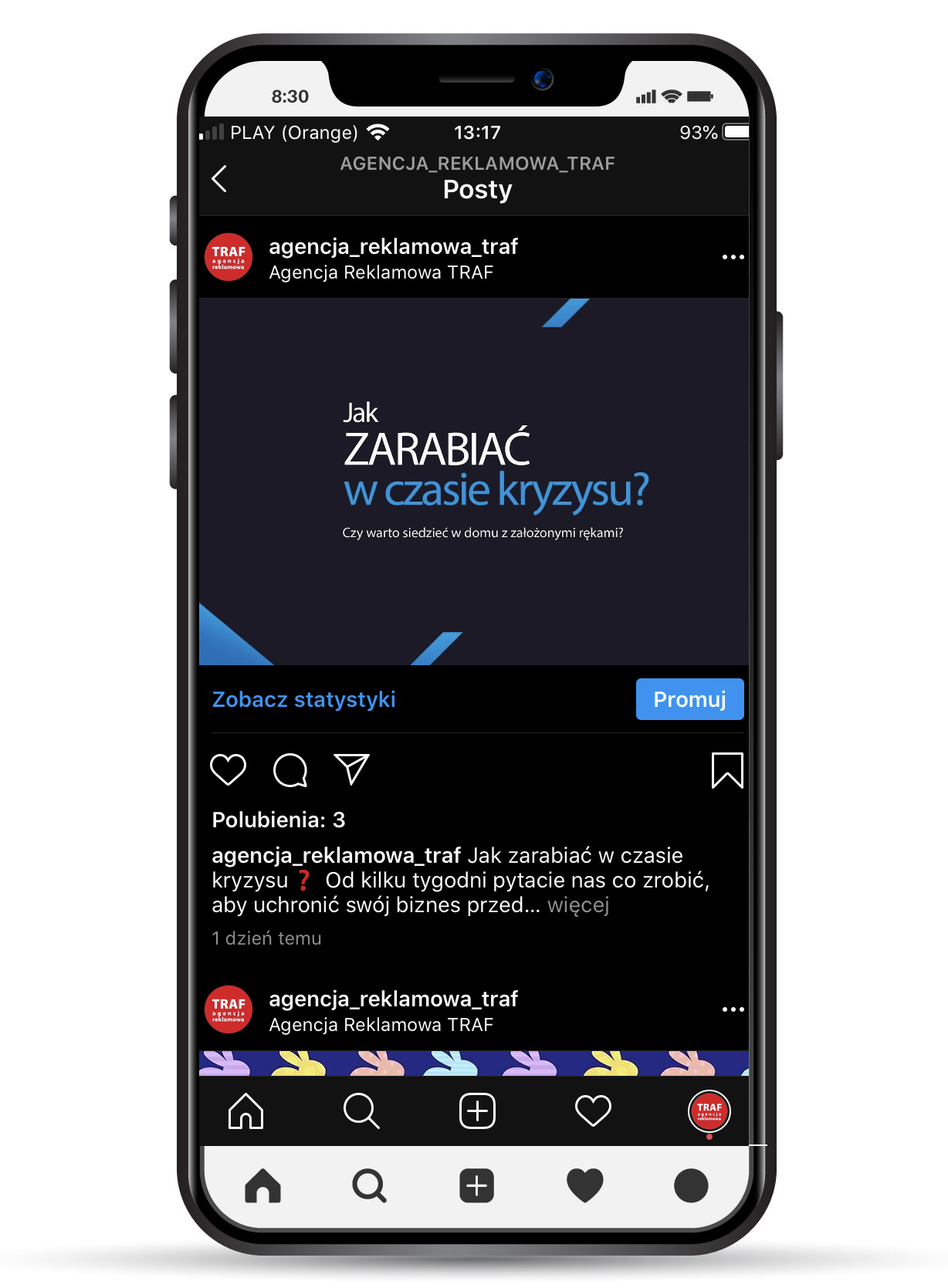Profil firmowy na Instagramie